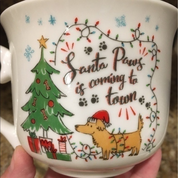 Pfaltzgraff Santa Paws is Coming to Town Coffee Mug Cup - Picture 6 of 8